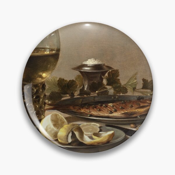 Item preview, Still Life with Herring, Wine and Bread by Pieter Claesz designed and sold by AngyDesigns49.