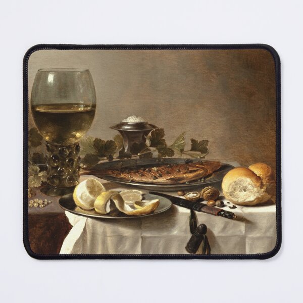 Item preview, Still Life with Herring, Wine and Bread by Pieter Claesz designed and sold by AngyDesigns49.