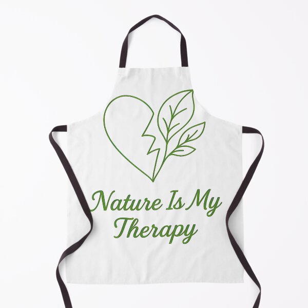Item preview, Nature Is My Therapy – Heart & Leaves Minimalist Eco Design designed and sold by ArtSpark Studio.