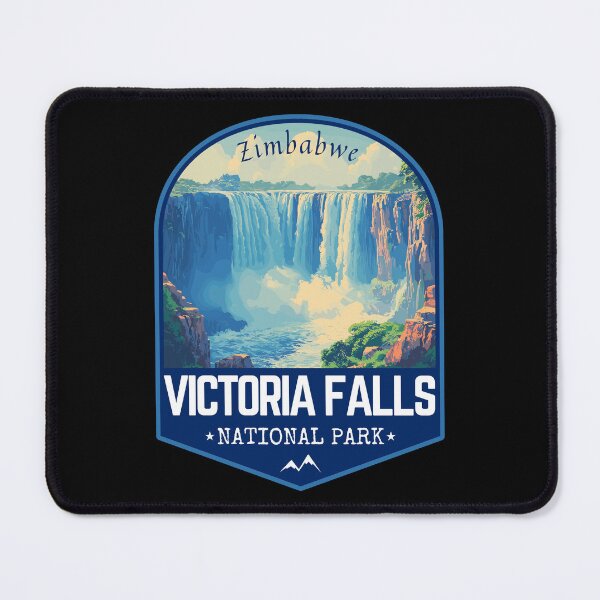 Item preview, Victoria Falls National Park, Zimbabwe Retro Travel Art Emblem designed and sold by MaateoDesign.