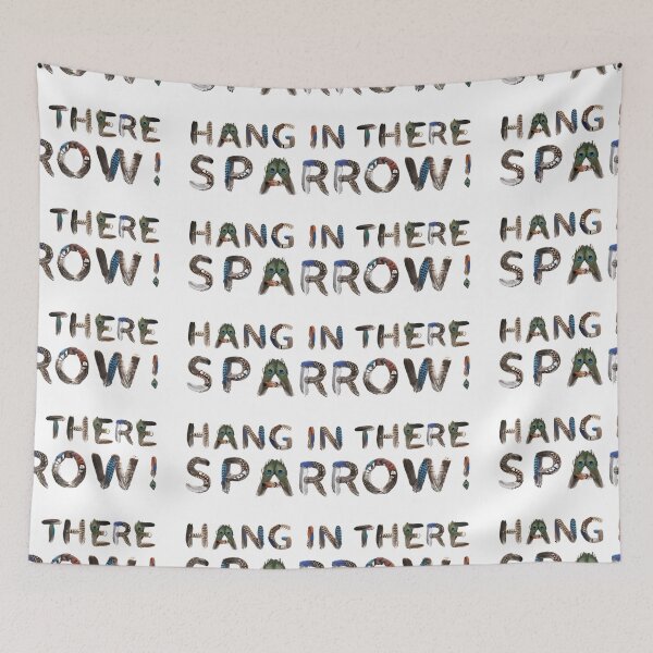 Item preview, Bird Memes - HANG IN THERE SPARROW! designed and sold by nature. electrified..