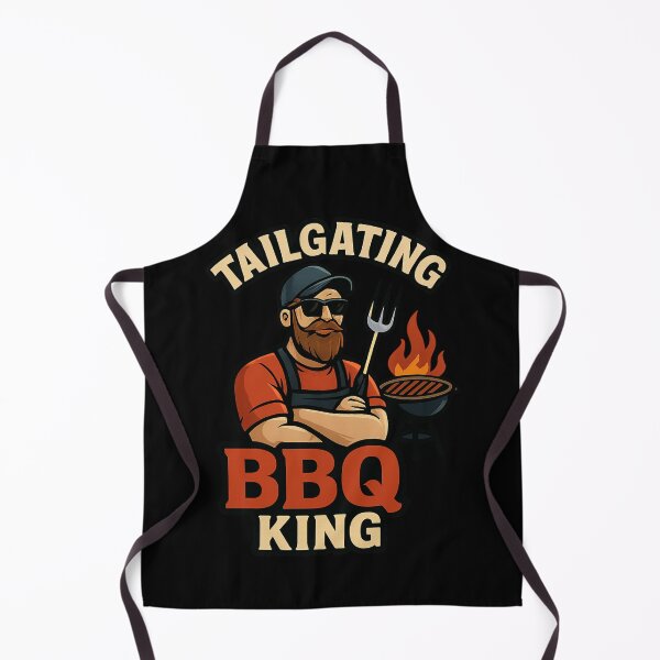 Item preview, Tailgating BBQ King Shirt | Bearded Grill Master Pitchfork Barbecue Tee designed and sold by jnct-shirts.
