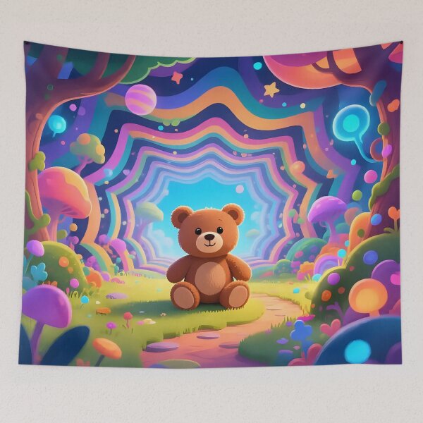 Item preview, Teddy bear in a fantasy world  designed and sold by Nomad-Maynard.
