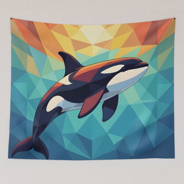 Item preview, Contemporary Art Orca designed and sold by ChanceTwoArt.