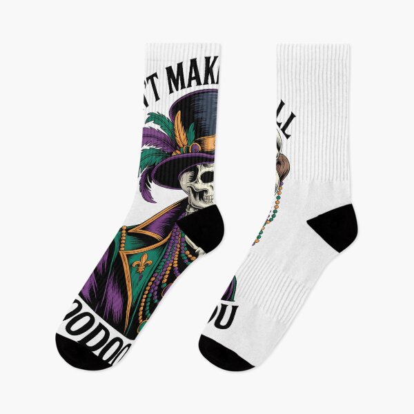 Item preview, Voodoo King Skeleton Mardi Gras Dark Humor Quote designed and sold by BernoNickel.