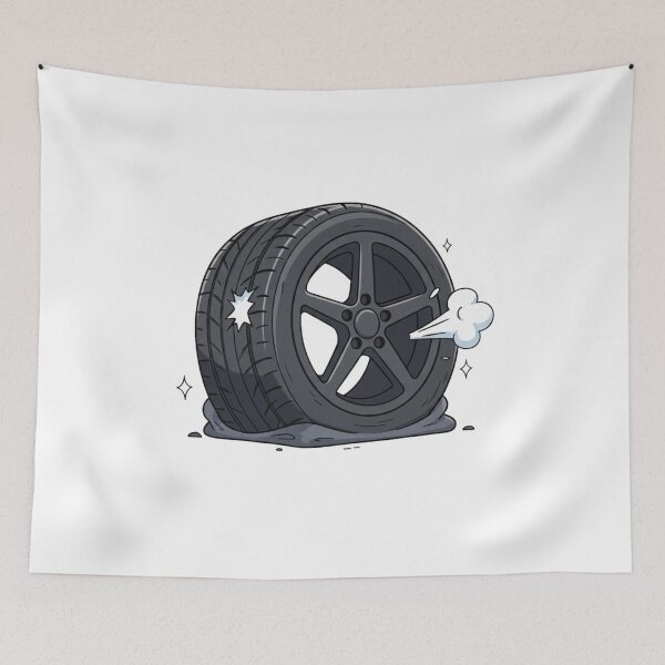 Item preview, Flat Tire Car Mechanic Car Enthusiast designed and sold by hexenor.