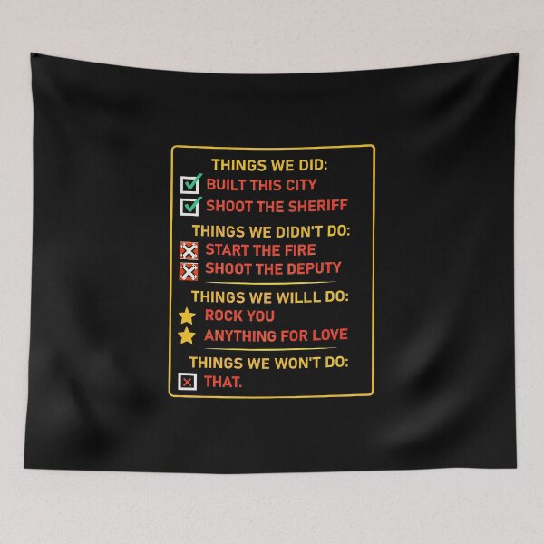 Item preview,  Things We Did Didn't Want Will Won't Do Retro  designed and sold by gear-posters.