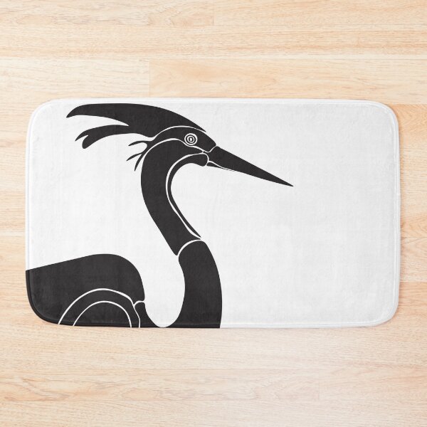 Item preview, Black Crane Black and White Drawing designed and sold by BoldLineArt.