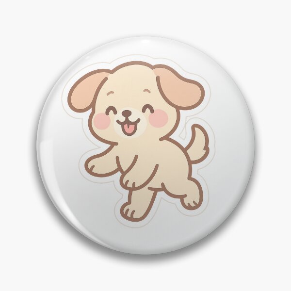 Artikelvorschau, Pastel Cheerful Dog Sticker entworfen und verkauft von StickMint.