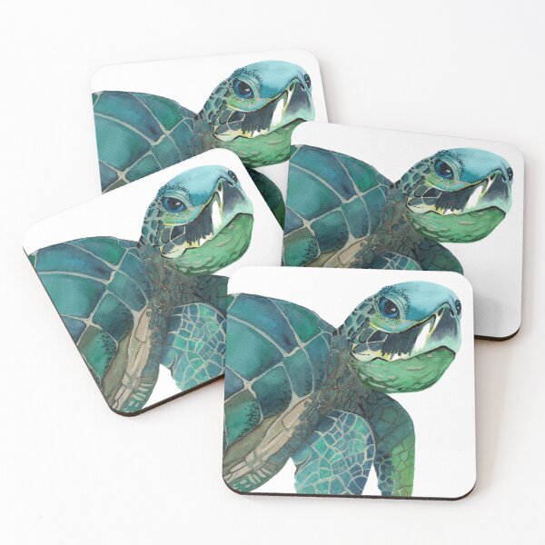 Item preview, Watercolor Sea Turtle designed and sold by SaskyaFate.