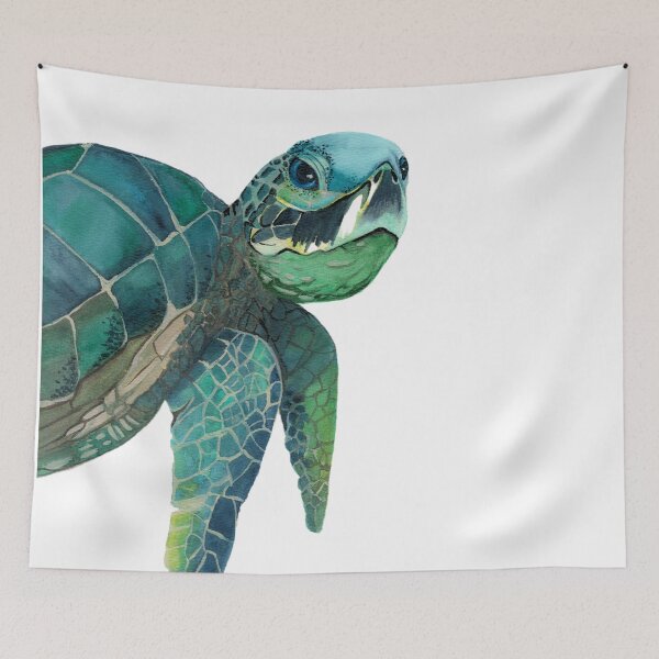 Item preview, Watercolor Sea Turtle designed and sold by SaskyaFate.