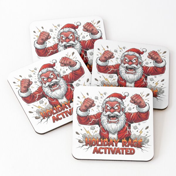 Item preview, Holiday Rage Activated - Funny Angry Santa Christmas Design designed and sold by SoulenCify.