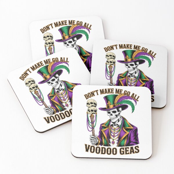 Item preview, Don't Make Me Go All Voodoo Geas New Orleans Skeleton Art designed and sold by BernoNickel.