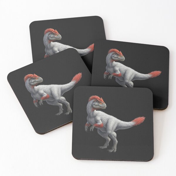 Item preview, Fluffy Dilophosaurus Dinosaur Illustration Prehistoric Creature designed and sold by hexenor.