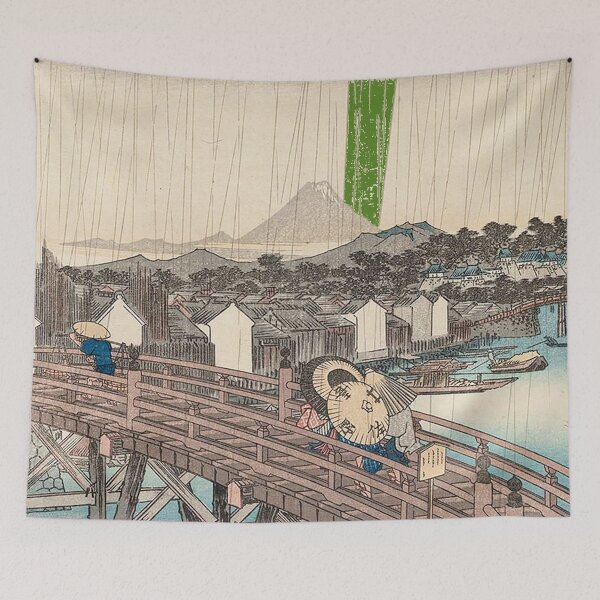 Item preview, HD Bridge-at-nihonbashi, by Utagawa Hiroshige HIGH DEFINITION designed and sold by MINDTHECHERRY.