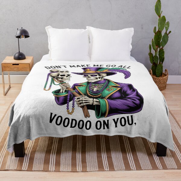 Item preview, Mardi Gras Macabre Purple, Green & Gold Voodoo Skull Design designed and sold by BernoNickel.