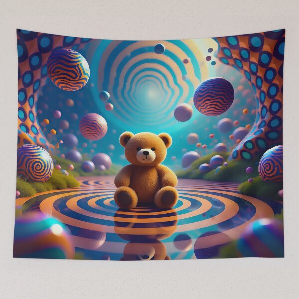 Item preview, Teddy bear in a fantasy world  designed and sold by Nomad-Maynard.
