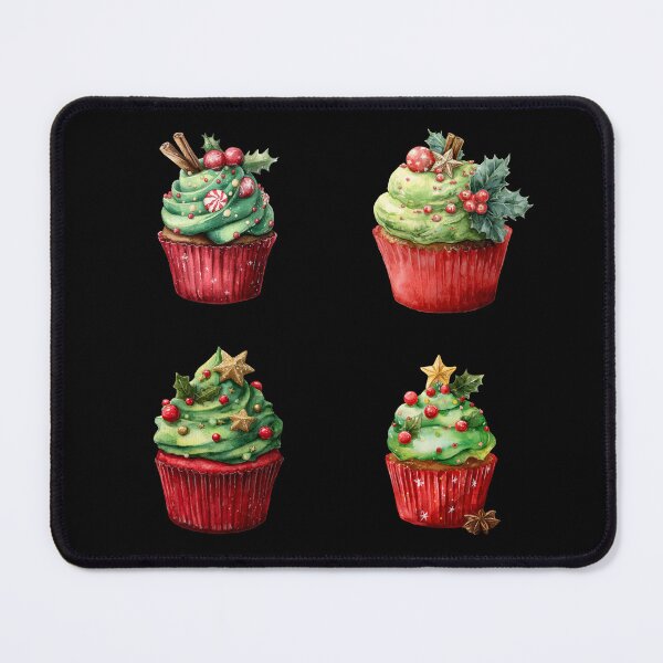 Item preview, Red and green Christmas cupcake pack designed and sold by MendaciousMina.