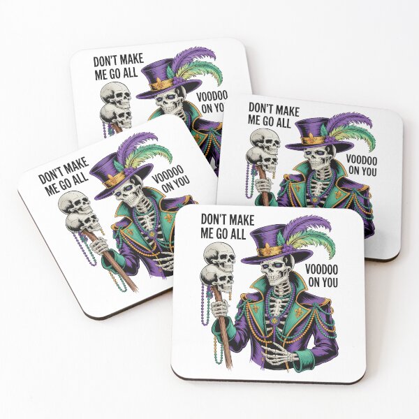 Item preview, Don't Make Me Go All Voodoo On You Voodoo Witch Doctor Skeleton designed and sold by BernoNickel.