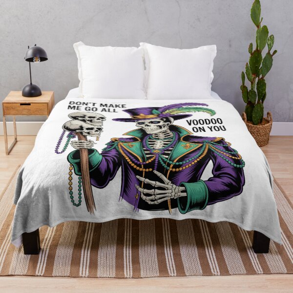 Item preview, Don't Make Me Go All Voodoo On You Voodoo Witch Doctor Skeleton designed and sold by BernoNickel.