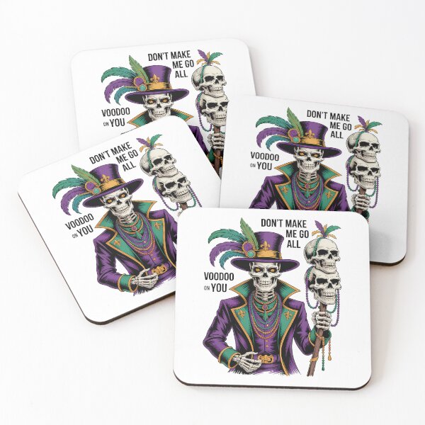Item preview, Don't Make Me Go All Voodoo On You Dark & Funny Skull Art designed and sold by BernoNickel.