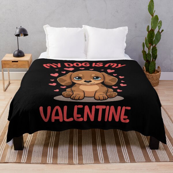 Item preview, My Dog Is My Valentine Dachshund Dog Lover designed and sold by Gogetgiggles.