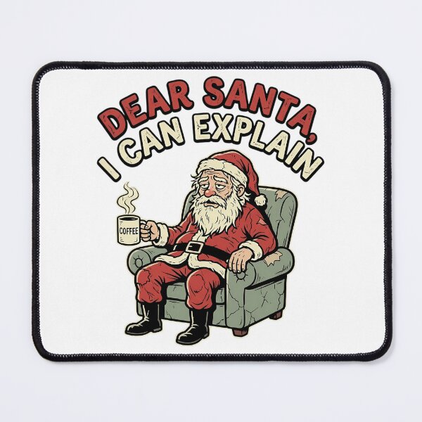 Item preview, Funny Christmas Santa Coffee Design – Dear Santa I Can Explain designed and sold by ZyloTee.