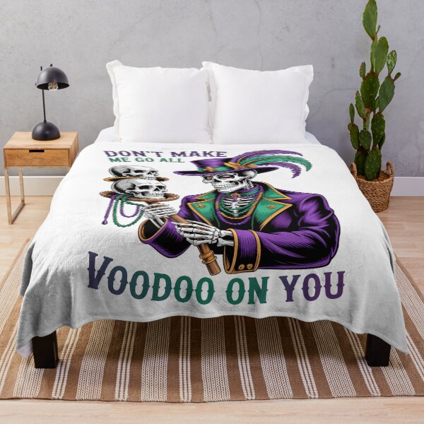Item preview, Don't Make Me Go All Voodoo On You Mardi Gras Dark Humor designed and sold by BernoNickel.