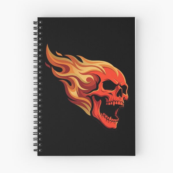 Item preview, Flaming Skull Hot Rage Illustration designed and sold by Skulls & Calaveras.