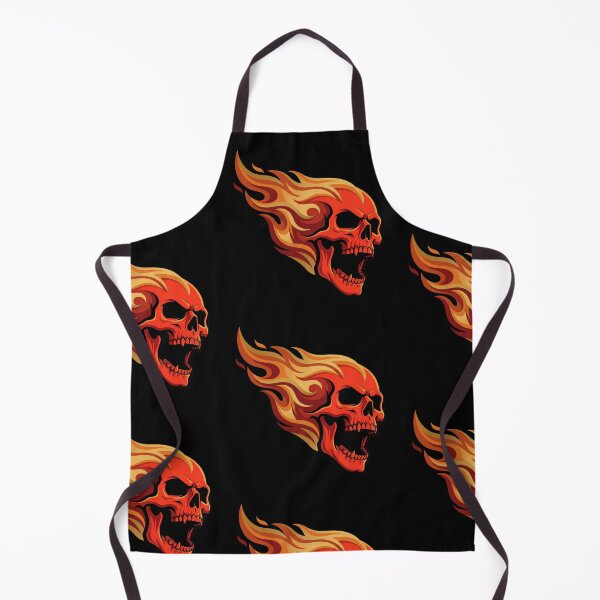 Item preview, Flaming Skull Hot Rage Illustration designed and sold by Skulls & Calaveras.