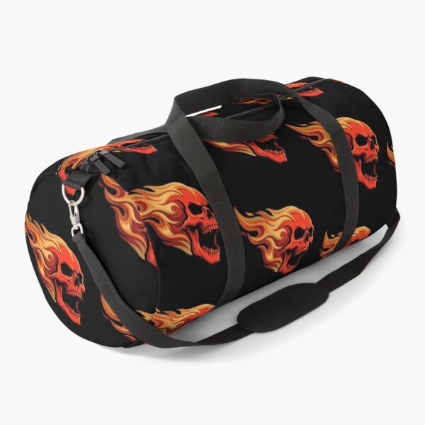 Item preview, Flaming Skull Hot Rage Illustration designed and sold by Skulls & Calaveras.