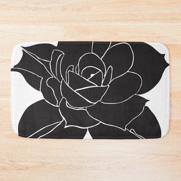 Item preview, Flower Black and White Drawing designed and sold by BoldLineArt.