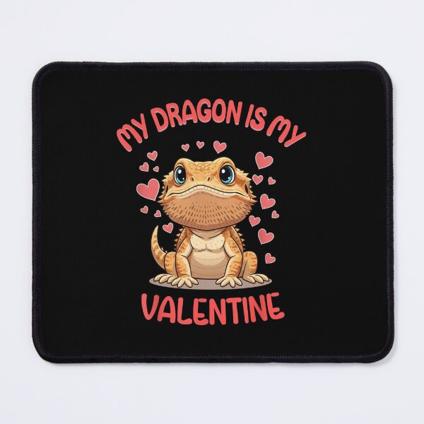 Item preview, My Dragon Is My Valentine Bearded Dragon Lover designed and sold by Gogetgiggles.