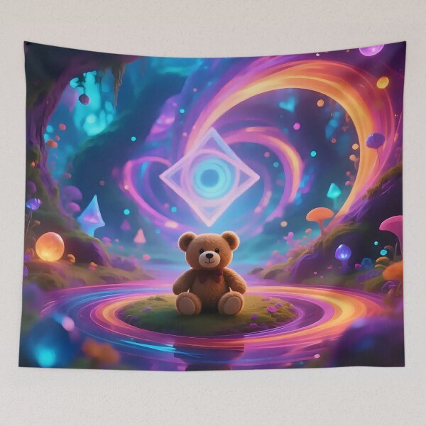Item preview, Teddy bear in a fantasy world  designed and sold by Nomad-Maynard.