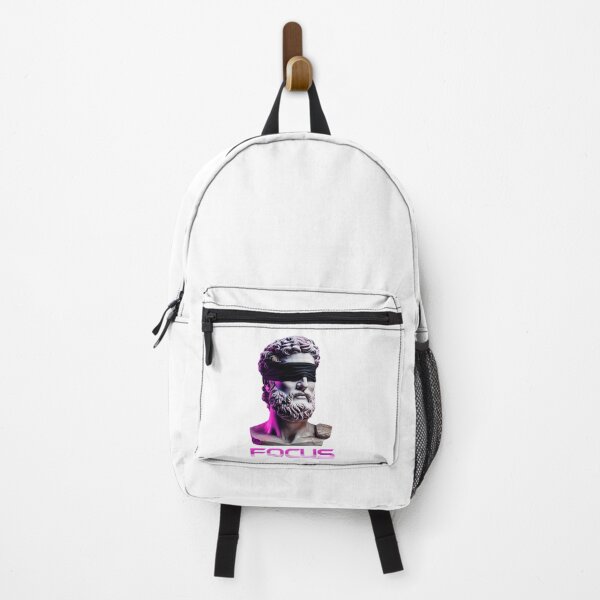 Item preview, Focus Vaporwave Statue Blindfolded Stoic Motivation Entrepreneur designed and sold by HustleHardCo.