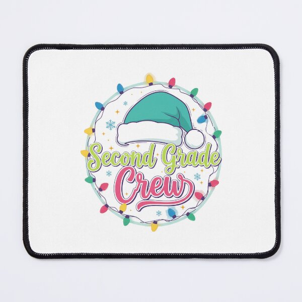 Item preview, 2nd Grade Crew Christmas Lights Santa Hat Holiday Tee designed and sold by Merchifyme2000.