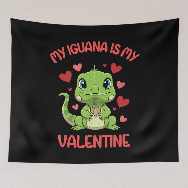Item preview, My Iguana Is My Valentine Reptile Lover designed and sold by Gogetgiggles.