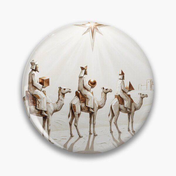 Item preview, Three Wise Men (Magi) traveling from the East, following a bright star to find the newborn Jesus, King of the Jews, in Bethlehem, bringing gifts of gold, frankincense, and myrrh as an act of worship designed and sold by 4Seasons.