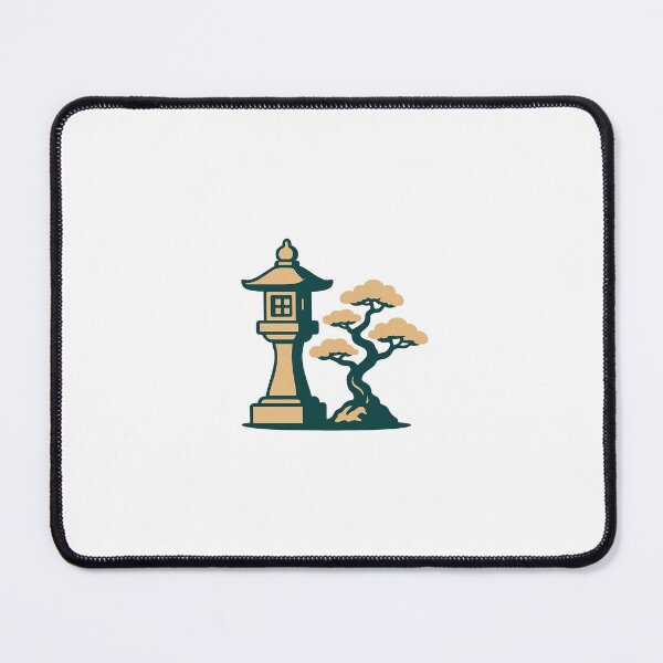 Item preview, Retro Bonsai & Lantern Silhouette designed and sold by Le Grand Requin.