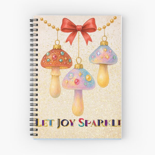 Item preview, Let Joy Sparkle Mushroom Print  designed and sold by DariaCraft.