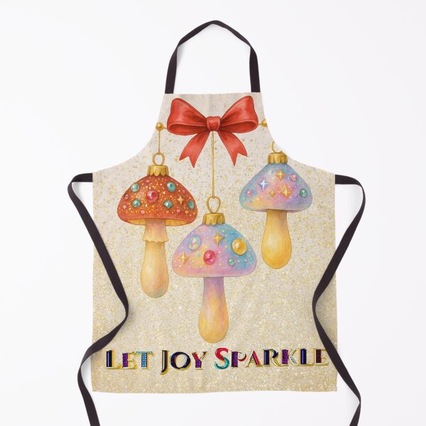 Item preview, Let Joy Sparkle Mushroom Print designed and sold by DariaCraft.