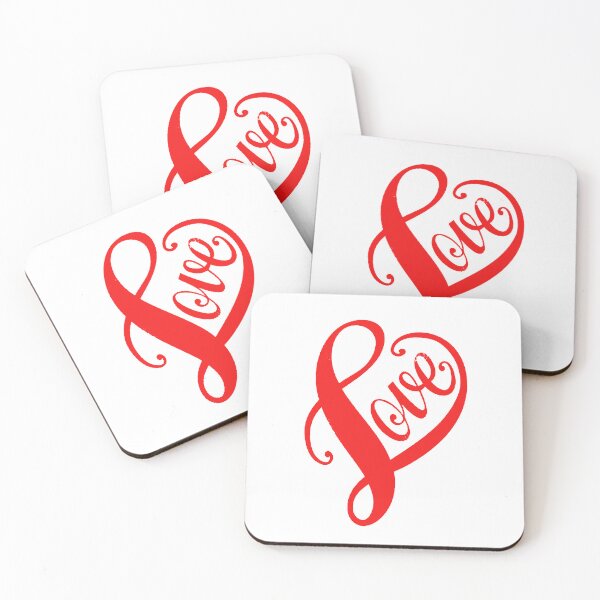 Item preview, Love Heart Typography Design designed and sold by Greenway Creations.