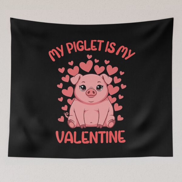 Item preview, My Piglet Is My Valentine Cute Animal Lover designed and sold by Gogetgiggles.