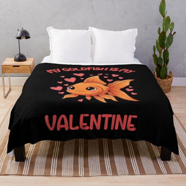 Item preview, My Goldfish Is My Valentine Romantic Fish Lover designed and sold by Gogetgiggles.