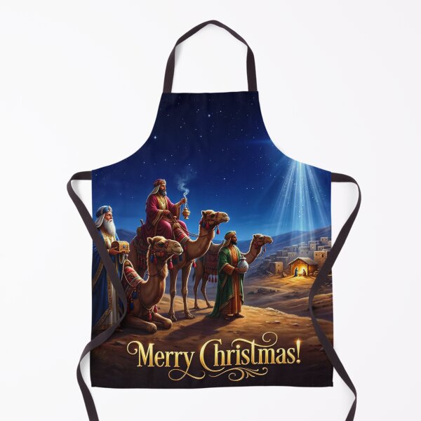 Item preview, Three Wise Men (Magi) traveling from the East, following a bright star to find the newborn Jesus, King of the Jews, in Bethlehem, bringing gifts of gold, frankincense, and myrrh as an act of worship designed and sold by 4Seasons.