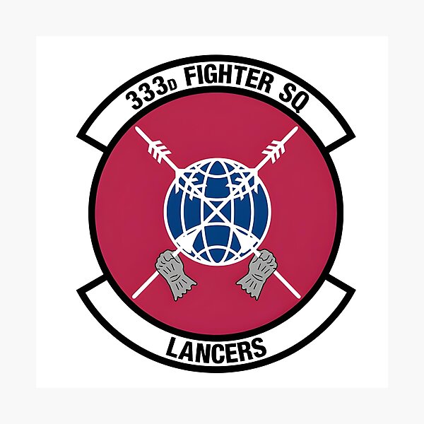 Item preview, 333d Fighter Squadron Emblem "Lancers" designed and sold by CharlieDesings.