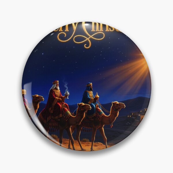 Item preview, Three Wise Men (Magi) traveling from the East, following a bright star to find the newborn Jesus, King of the Jews, in Bethlehem, bringing gifts of gold, frankincense, and myrrh as an act of worship designed and sold by 4Seasons.