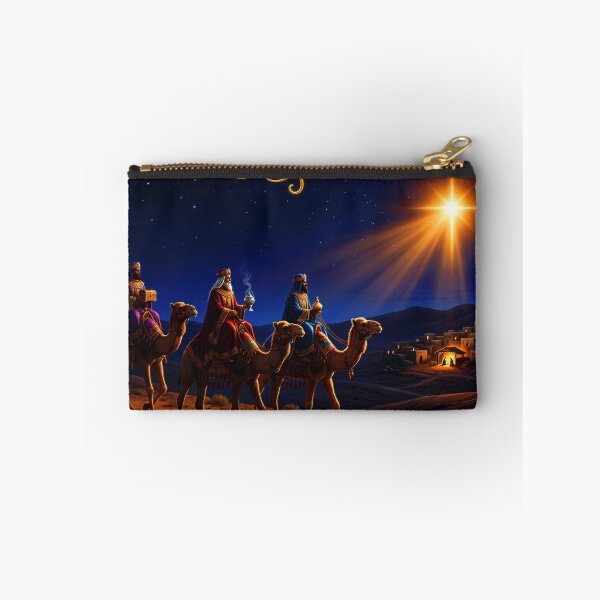 Item preview, Three Wise Men (Magi) traveling from the East, following a bright star to find the newborn Jesus, King of the Jews, in Bethlehem, bringing gifts of gold, frankincense, and myrrh as an act of worship designed and sold by 4Seasons.