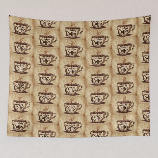 Item preview, text, coffee, retro, brown, smell cup of coffee designed and sold by WeberinaPower.