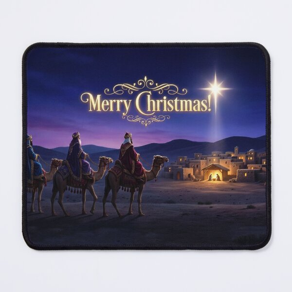 Item preview, Three Wise Men (Magi) traveling from the East, following a bright star to find the newborn Jesus, King of the Jews, in Bethlehem, bringing gifts of gold, frankincense, and myrrh as an act of worship designed and sold by 4Seasons.